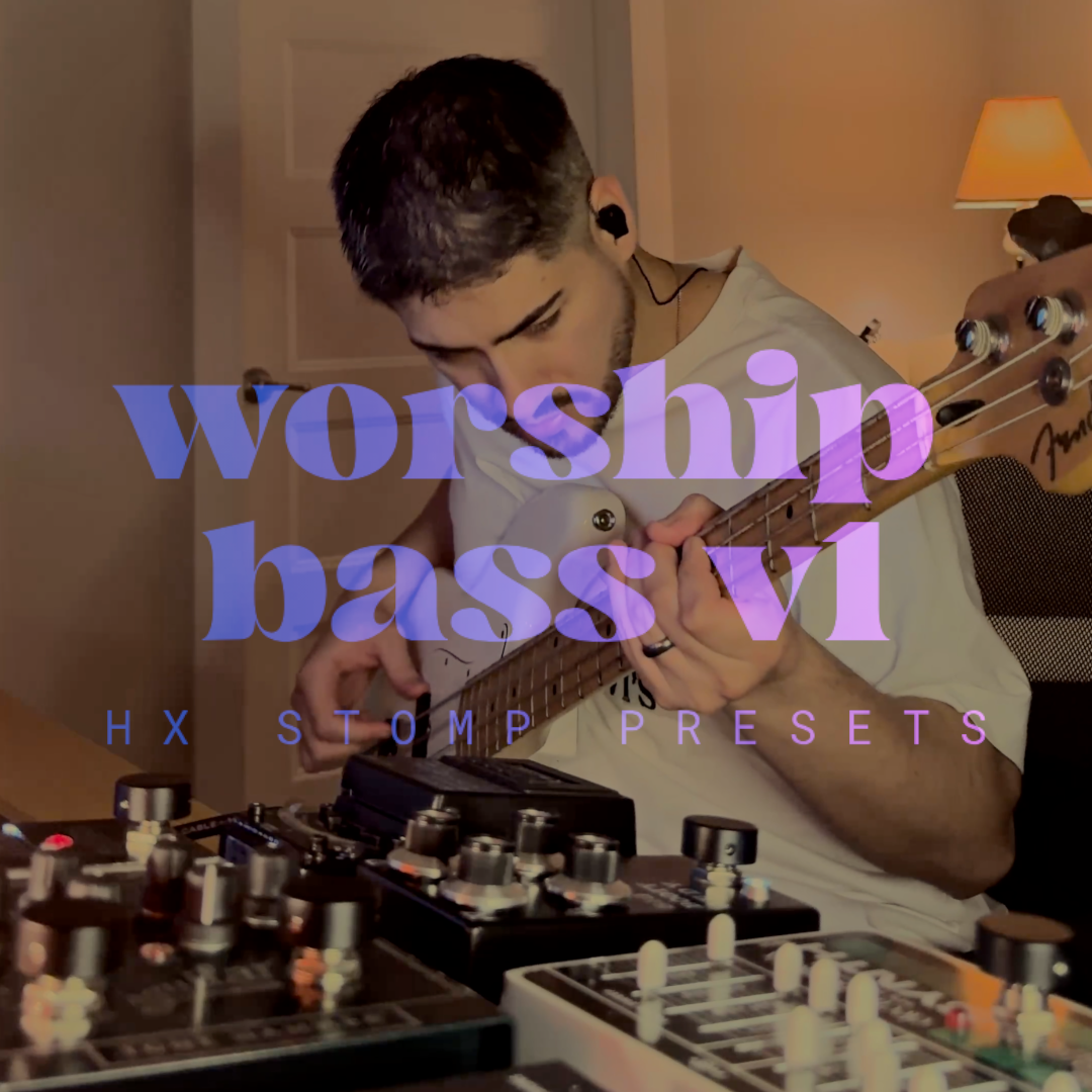 WORSHIP BASS V1 — Line 6 HX Stomp bass patch bundle cover art